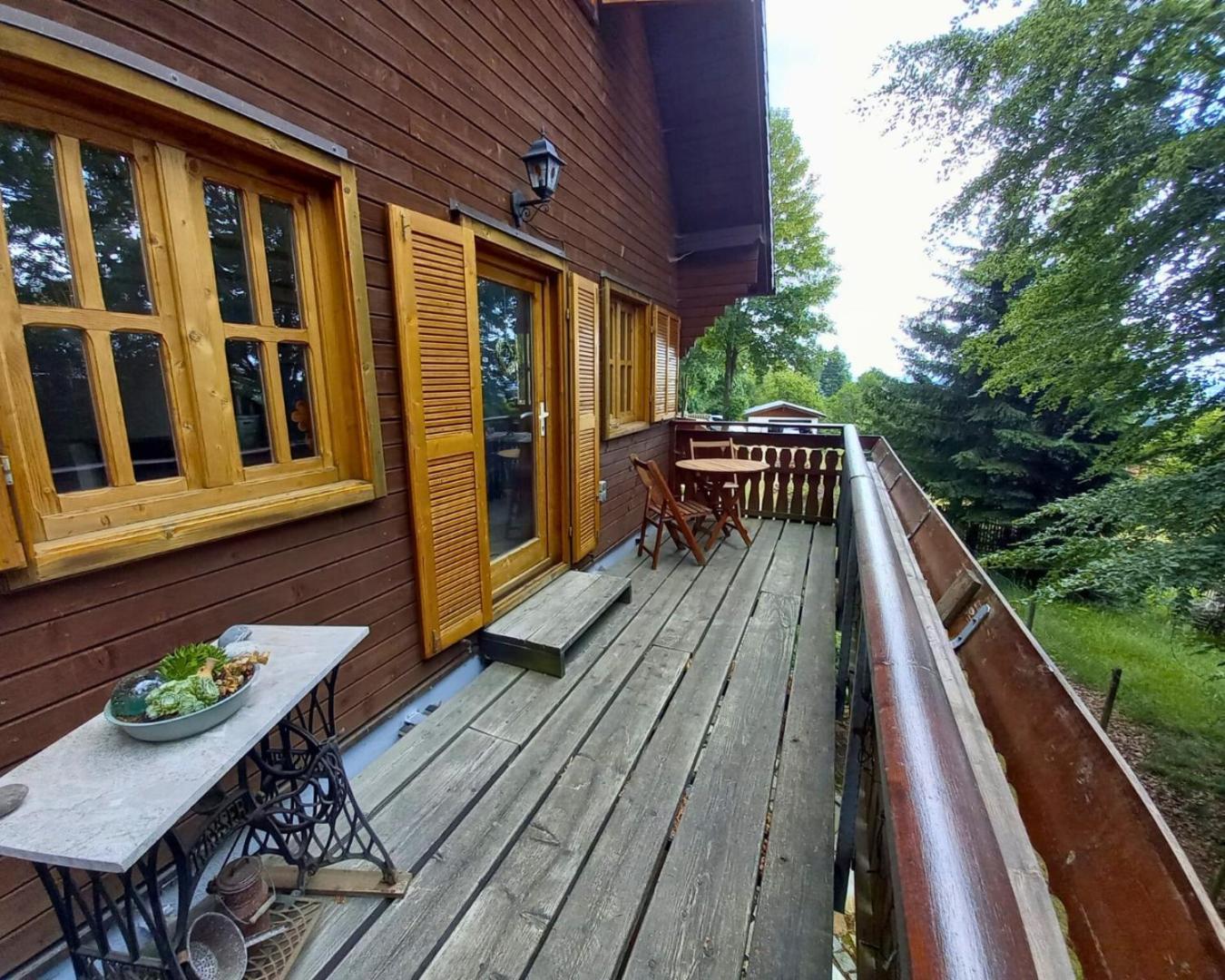 Ferienhaus Sonnenblick Entspannung Mit Sauna Kamin Und Balkon Sonneberg Exteriör bild